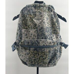 Abercrombie & Fitch A&F Backpack Kids Floral Blues & Greens Clean